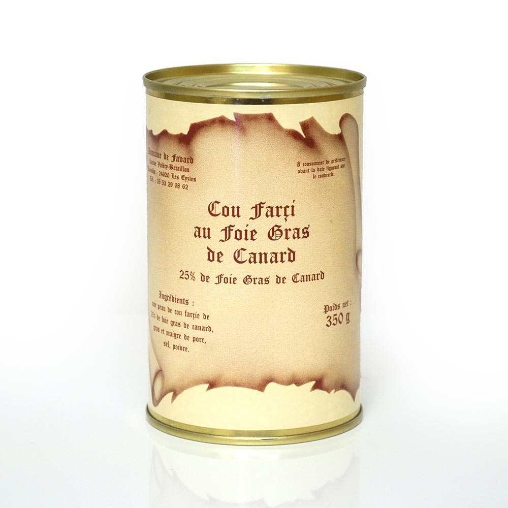Cou Farci au Foie Gras de Canard 400g